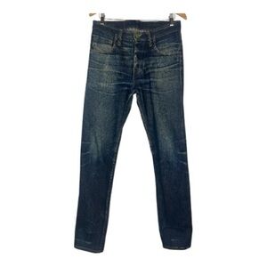Left Field NYC Sz 32x33  Selvedge Jeans Dark Wash Button Fly